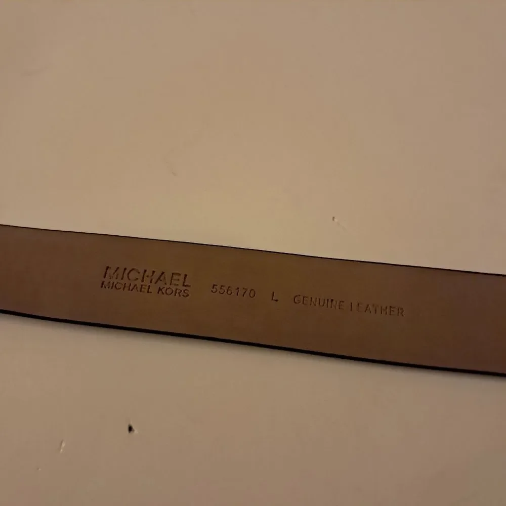 *Final Price* Michael Michael Kors Belt Women's Large L Leather Classic NEW - Picture 7 of 9